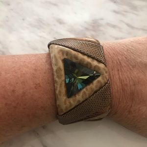 High Fashion Diane Fitzgerald Leather Cuff